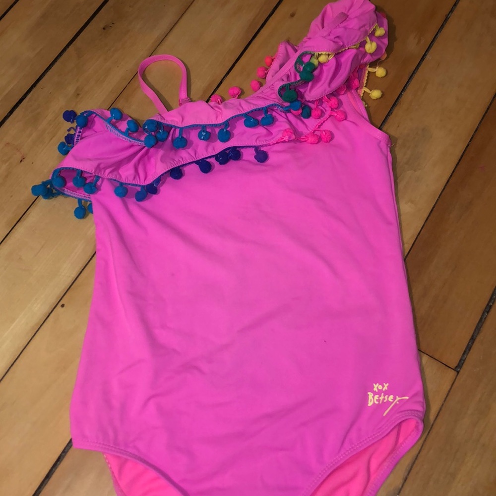 Hot pink Betsey Johnson one piece